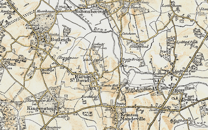 Old map of Plot Gate in 1899