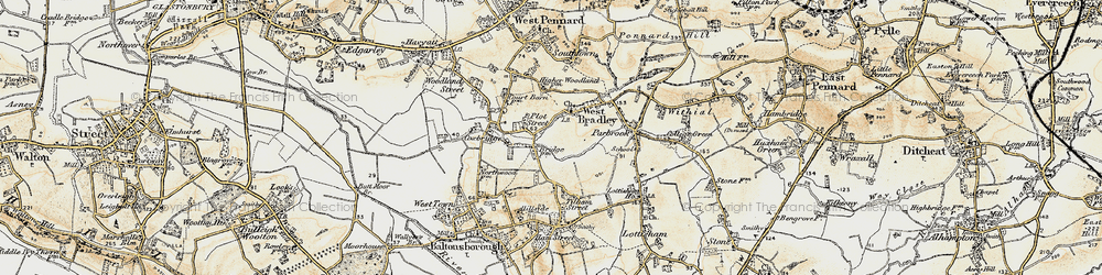 Old map of Plot Street in 1899