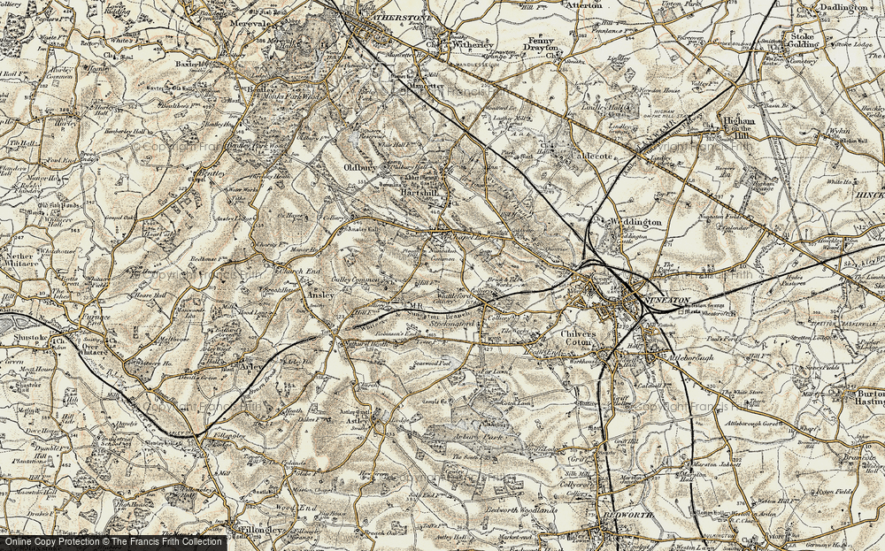Old Map of Plough Hill, 1901-1902 in 1901-1902