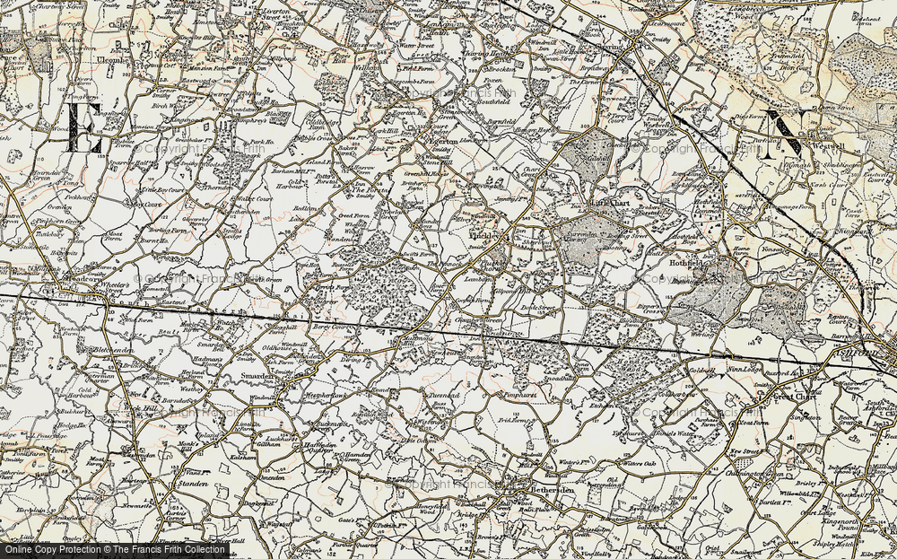 Old Map of Pluckley Thorne, 1897-1898 in 1897-1898
