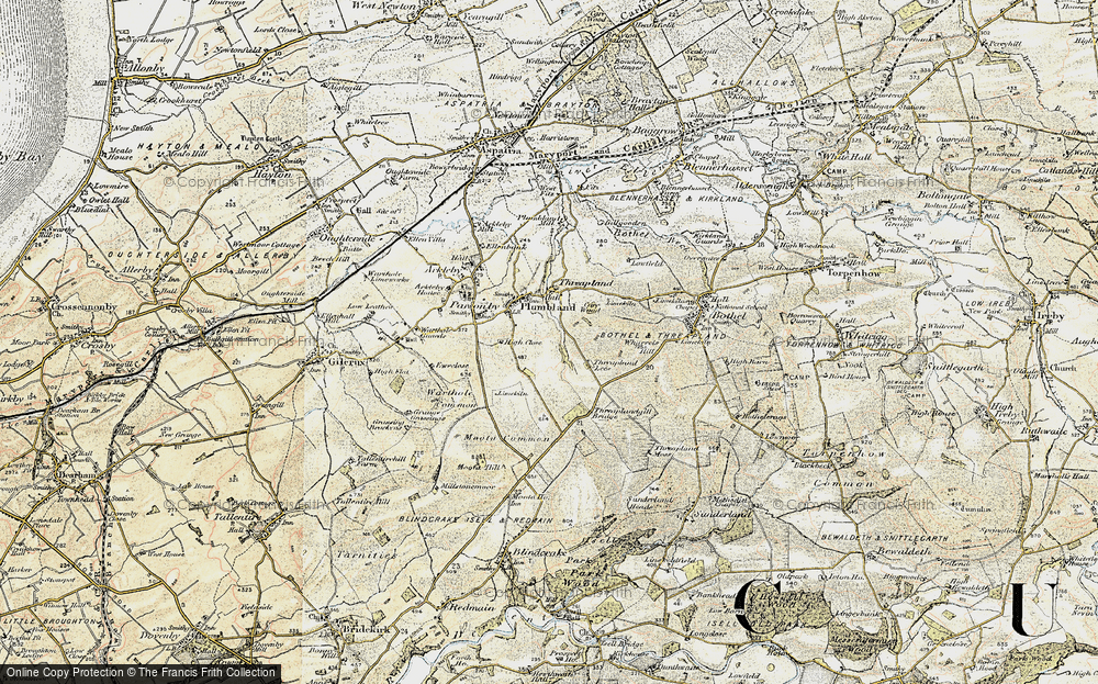 Old Map of Plumbland, 1901-1904 in 1901-1904