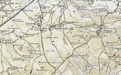 Old map of Plumbland in 1901-1904