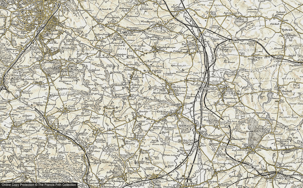 Old Map of Plumbley, 1902-1903 in 1902-1903