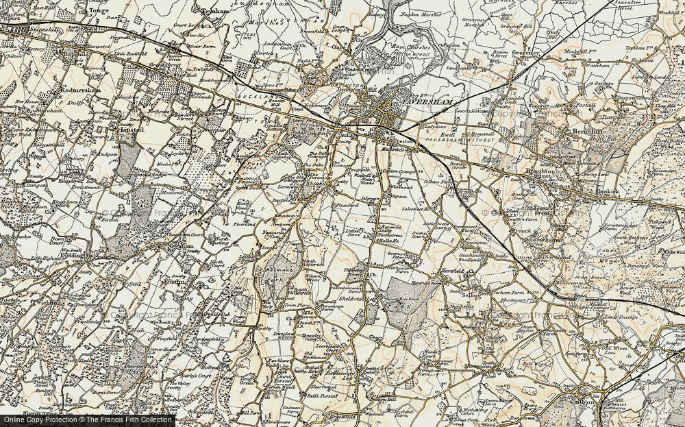 Old Map of Plumford, 1897-1898 in 1897-1898