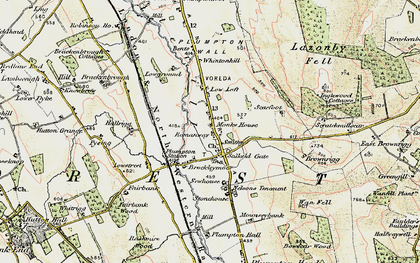 Old map of Lazonby Fell in 1901-1904