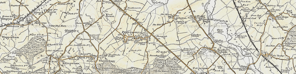 Old map of Plumpton End in 1898-1901