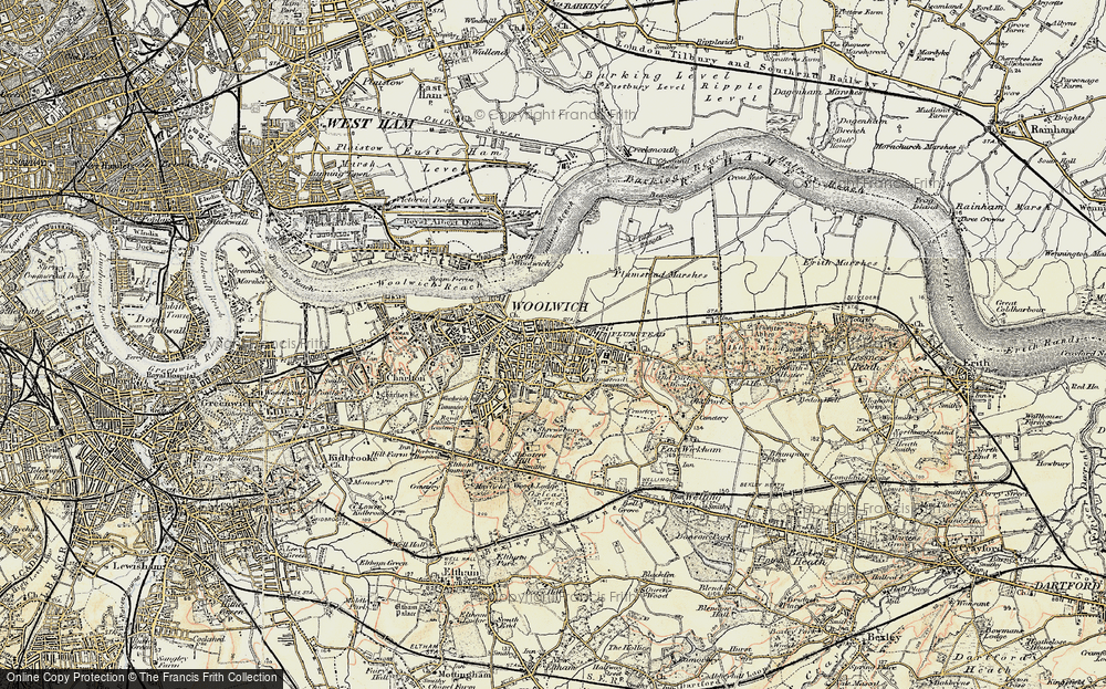 Old Map of Plumstead, 1897-1902 in 1897-1902