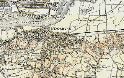 Old map of Plumstead in 1897-1902