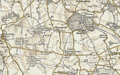 Old map of Plumstead in 1901-1902