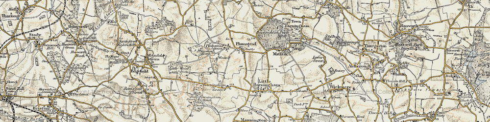 Old map of Plumstead in 1901-1902