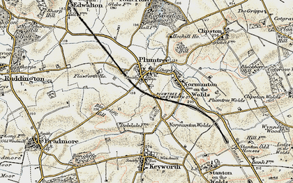 Old map of Blackcliffe Hill in 1902-1903