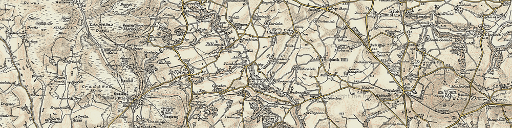 Old map of Browda in 1900