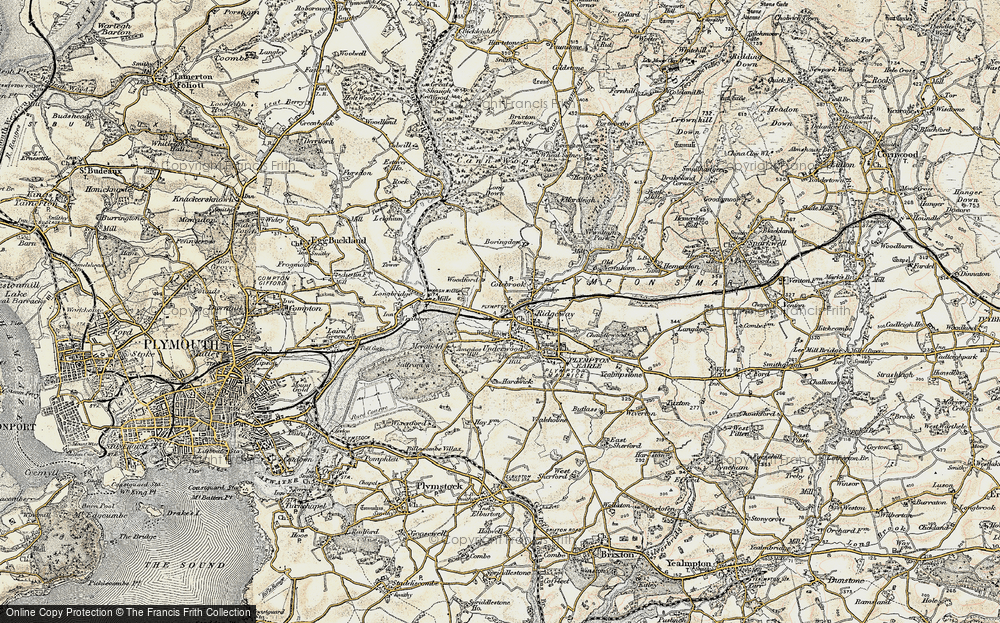 Old Map of Plympton, 1899-1900 in 1899-1900