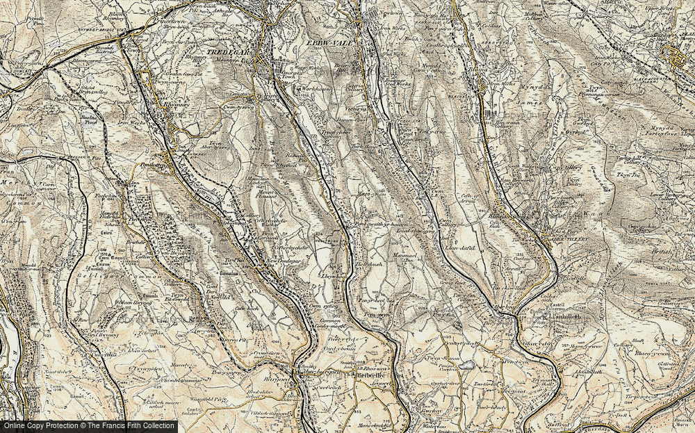 Old Map of Pochin Houses, 1899-1900 in 1899-1900