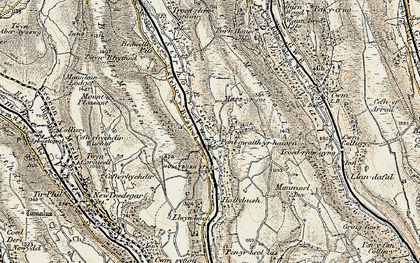 Old map of Pochin Houses in 1899-1900