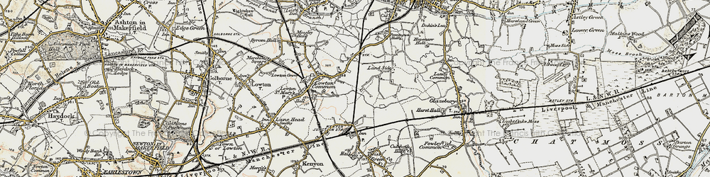 Old map of Pocket Nook in 1903