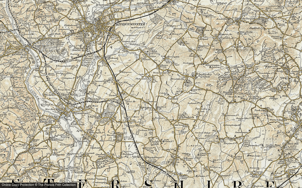 Old Map of Podmoor, 1901-1902 in 1901-1902