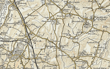 Old map of Podmoor in 1901-1902