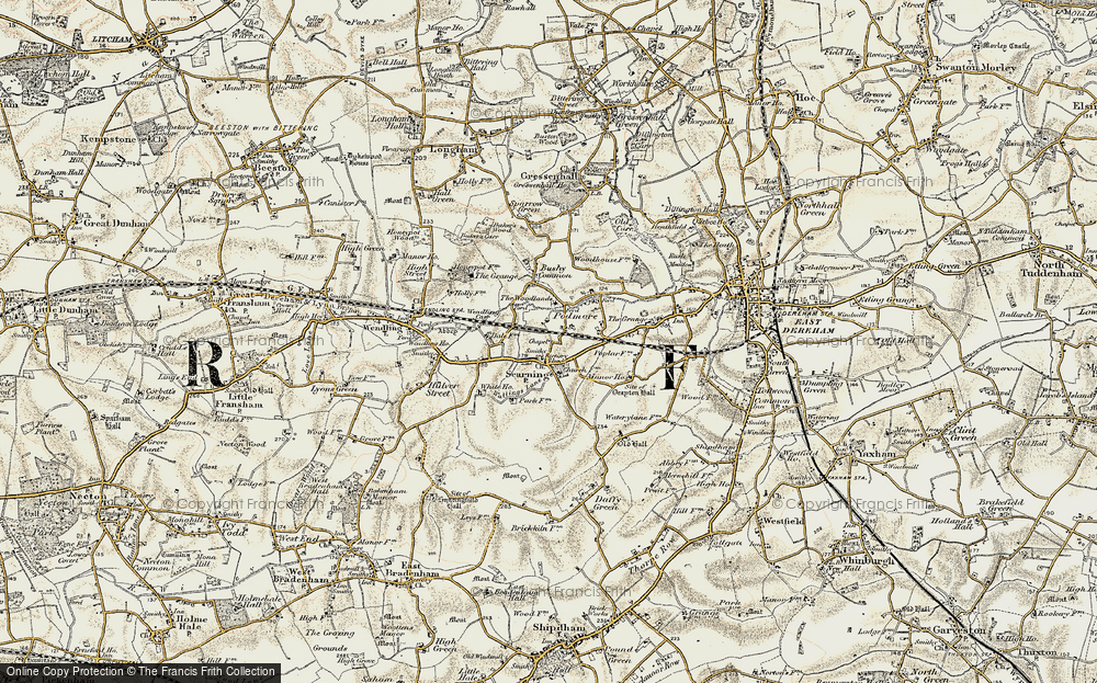 Old Map of Podmore, 1901-1902 in 1901-1902