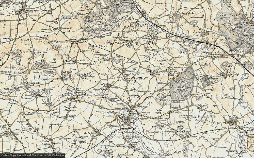 Old Map of Poffley End, 1898-1899 in 1898-1899