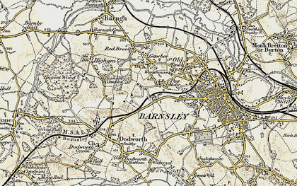 Old map of Pogmoor in 1903