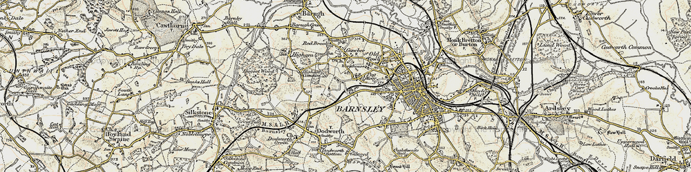 Old map of Pogmoor in 1903