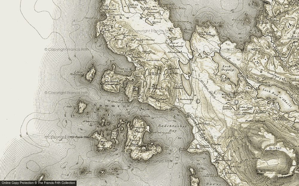 Old Map of Polbain, 1909-1910 in 1909-1910
