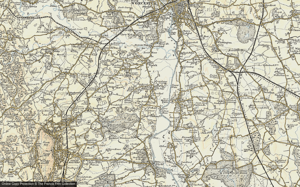 Old Map of Pole Elm, 1899-1901 in 1899-1901