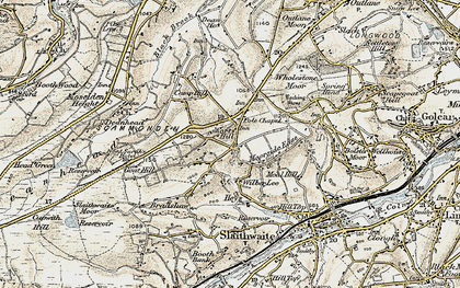 Old map of Pole Moor in 1903