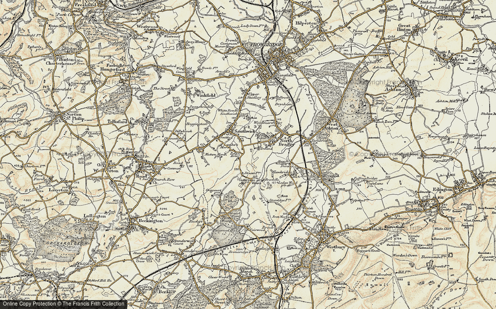 Old Map of Pole's Hole, 1898-1899 in 1898-1899
