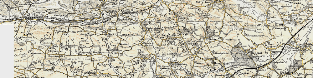 Old map of Poleshill in 1898-1900