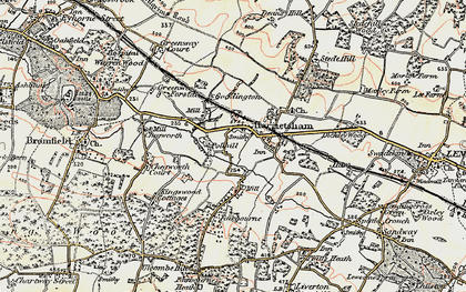 Old map of Pollhill in 1897-1898