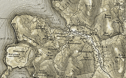 Old map of Pollosgan in 1909-1911