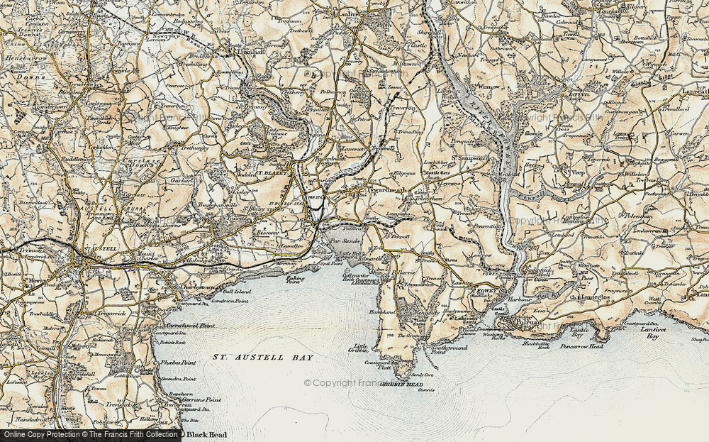 Old Map of Polmear, 1900 in 1900