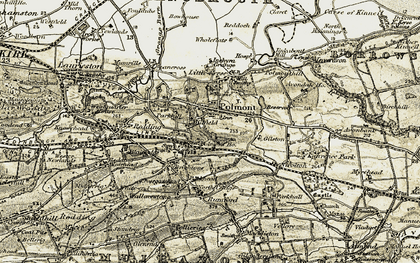 Old map of Polmont in 1904-1906