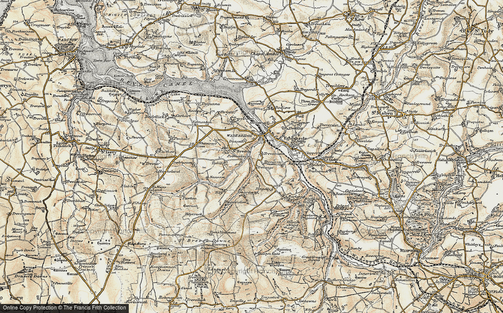 Old Map of Polmorla, 1900 in 1900