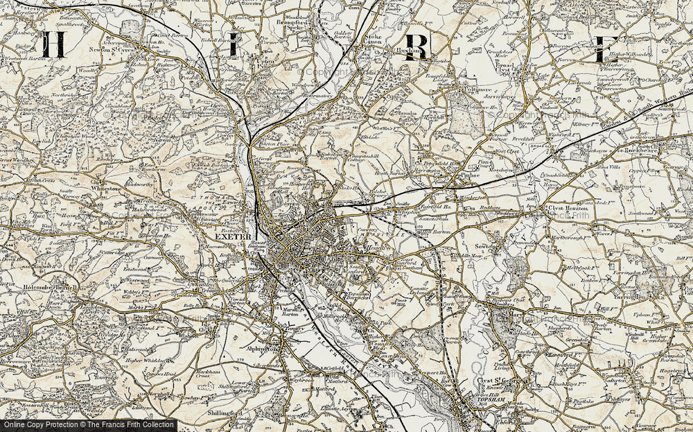 Old Map of Polsloe, 1899 in 1899
