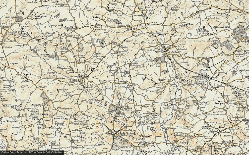 Old Map of Polstead Heath, 1898-1901 in 1898-1901