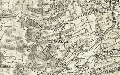 Old map of Backlea Plantn in 1901-1904