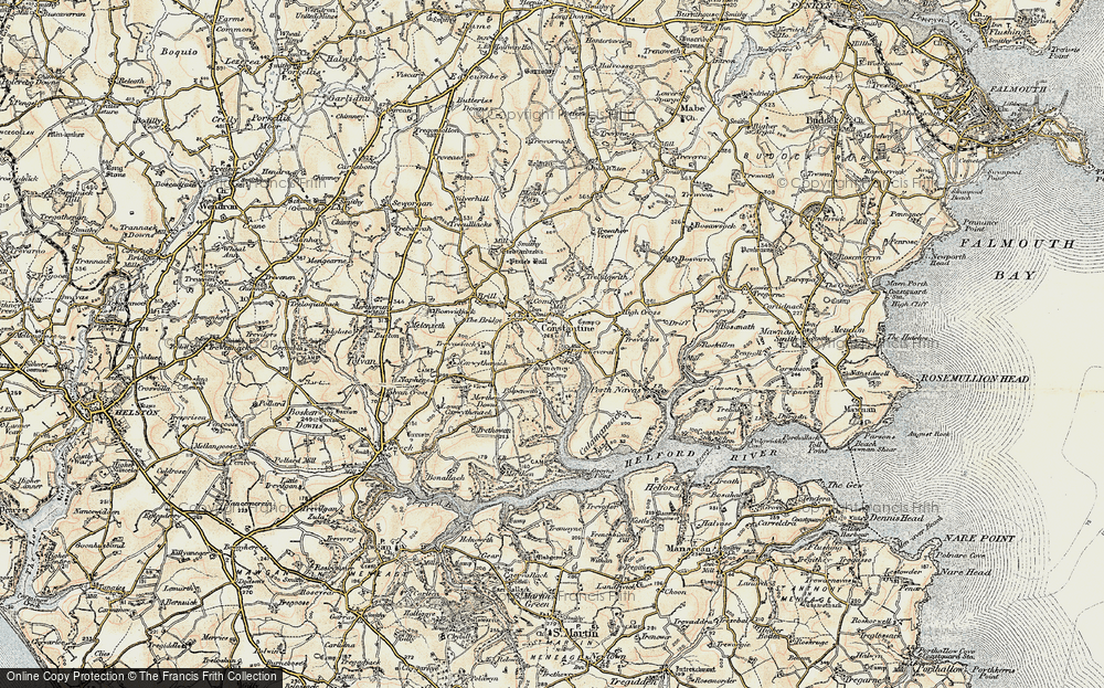 Old Map of Polwheveral, 1900 in 1900