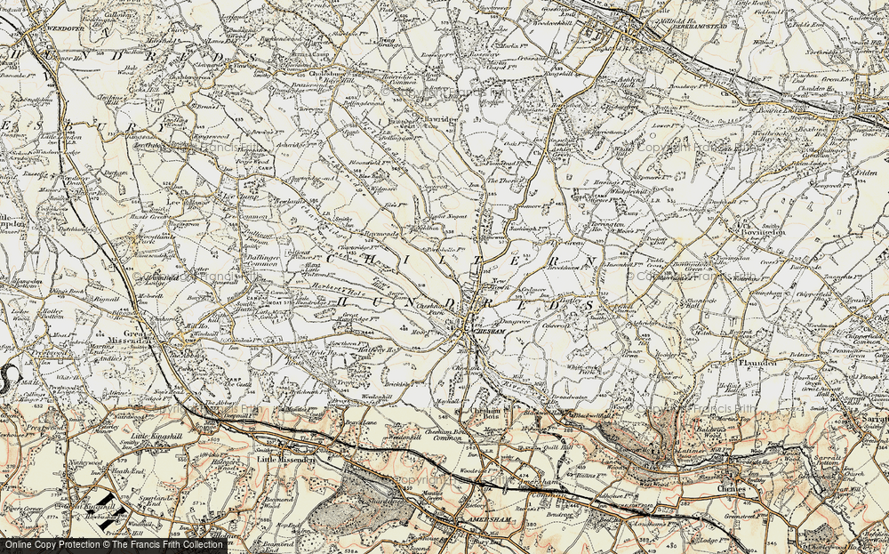 Old Map of Pond Park, 1897-1898 in 1897-1898