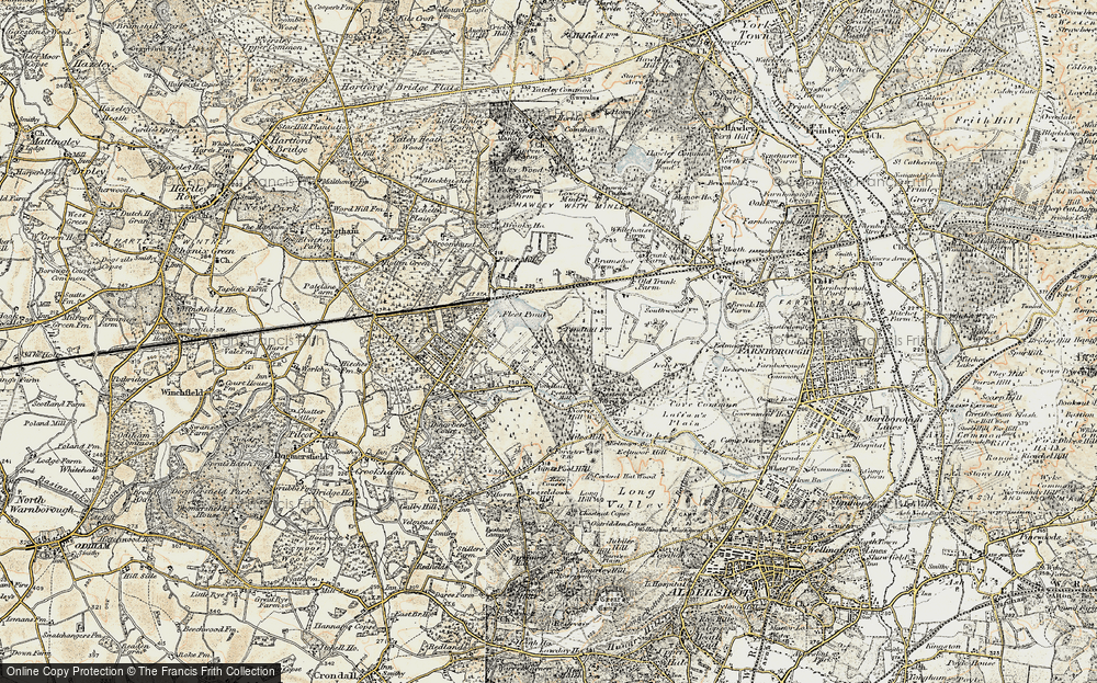 Old Map of Pondtail, 1897-1909 in 1897-1909