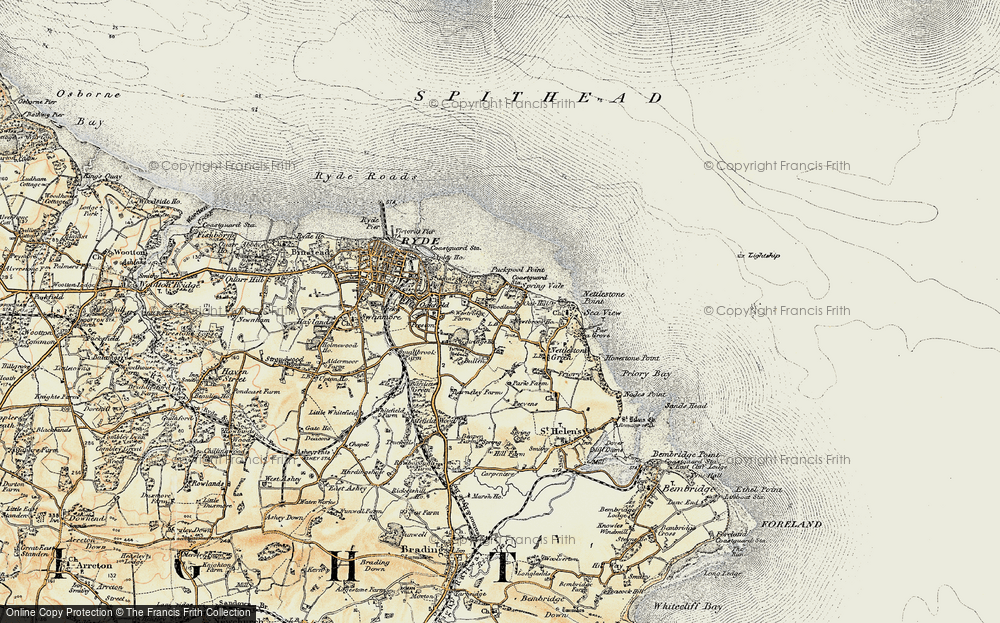 Old Map of Pondwell, 1899 in 1899