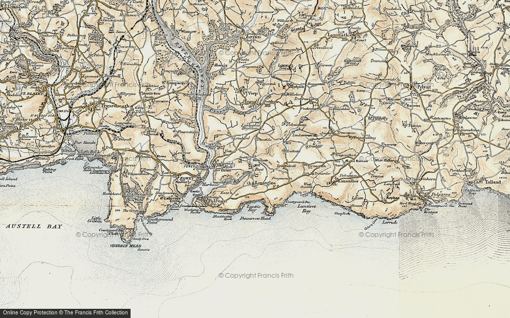 Old Map of Pont, 1900 in 1900