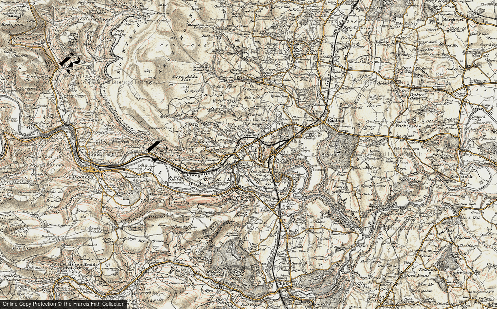 Old Map of Pont Cysyllte, 1902-1903 in 1902-1903