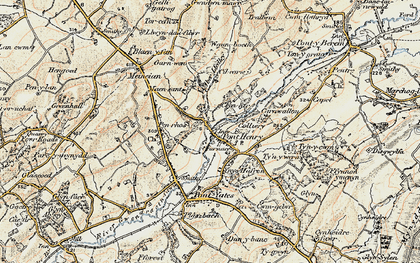 Old map of Pont-Henri in 1901