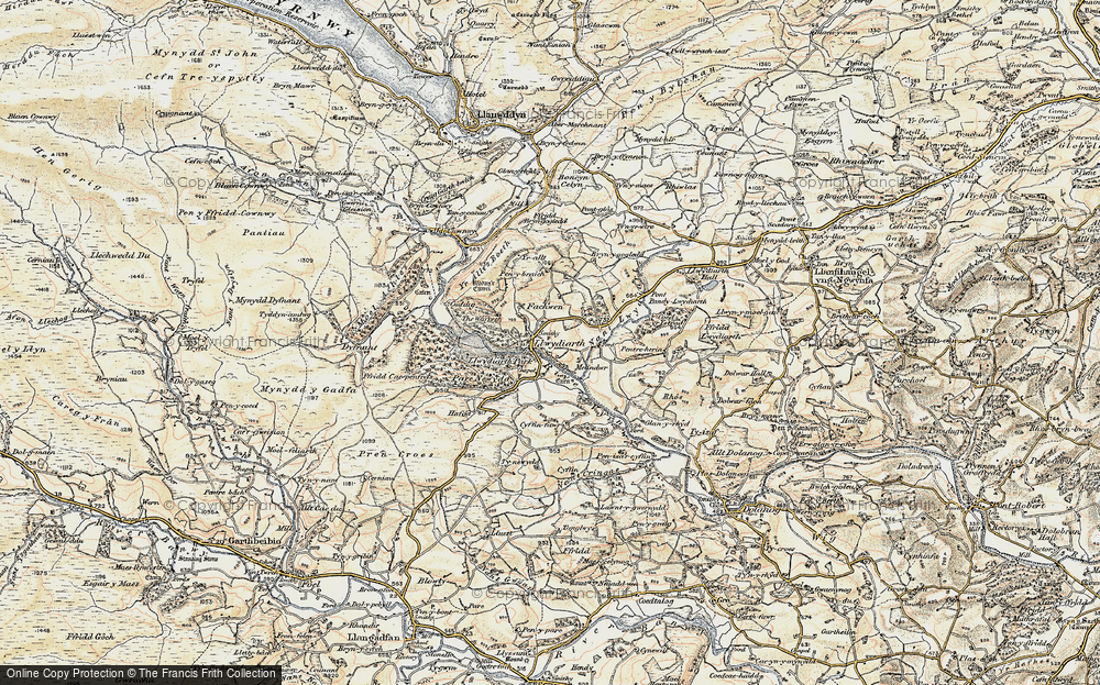 Old Map of Pont Llogel, 1902-1903 in 1902-1903