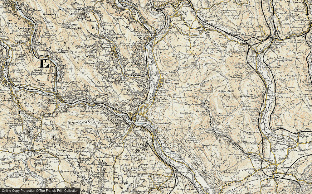 Old Map of Pont Siôn Norton, 1899-1900 in 1899-1900
