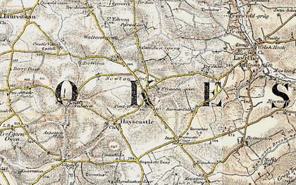 Old map of Pont-yr-hafod in 1901-1912