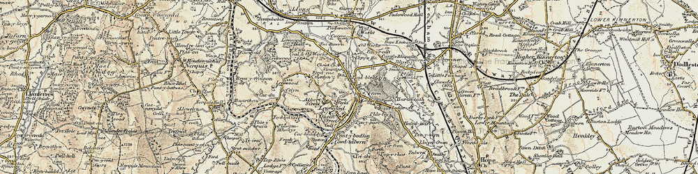 Old map of Pontblyddyn in 1902-1903